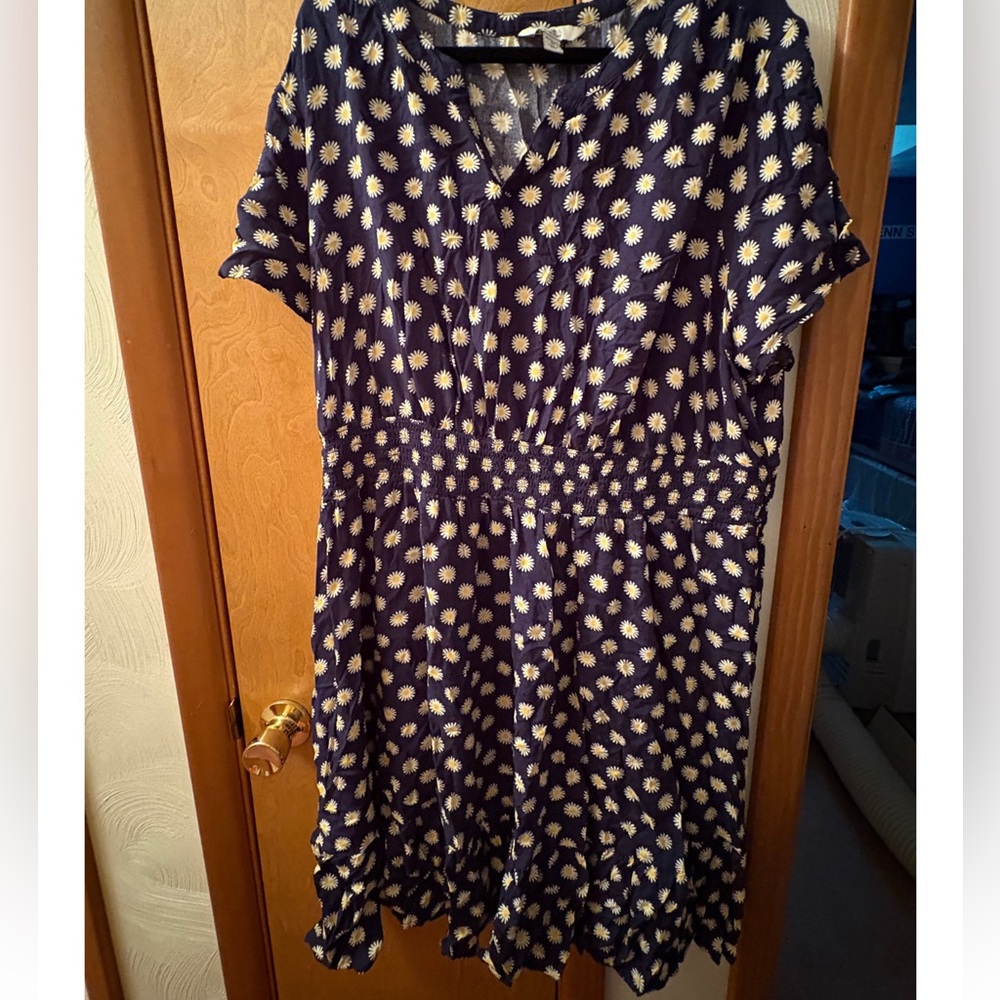Croft & Barrow Floral Navy Dress
